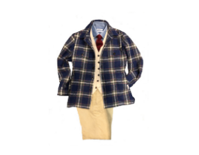 神戸タータン　ハリスツイードCPOジャケット