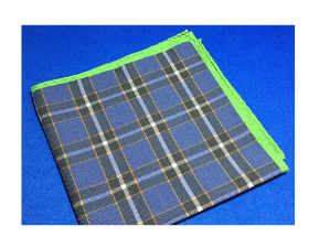 神戸タータン　ウールプリントポケットスクエア（ポケットチーフ）