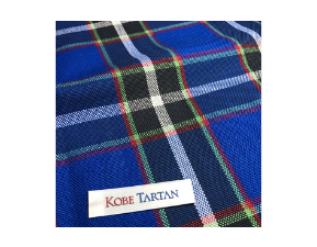 神戸タータン　播州織コットン帆布生地（大柄・平織）