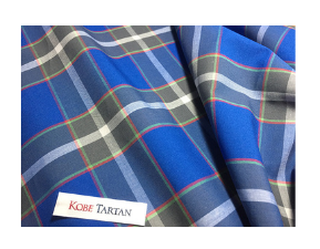 神戸タータン　播州織コットン生地（大柄・平織）