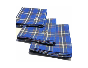 神戸タータン　播州織ハンカチ（中柄）