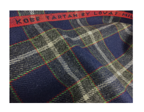 神戸タータン　スコットランド製チェビオットツイード生地
