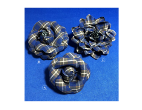 神戸タータン　コサージュ