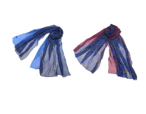 神戸タータン　モダールプリントストール