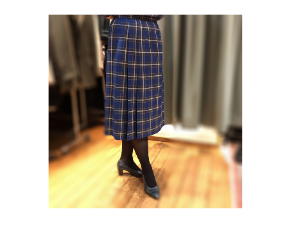 神戸タータン　プリーツスカート