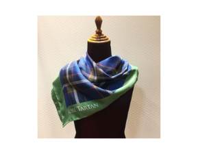 神戸タータン　シルクプリント　スカーフ