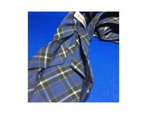 神戸タータン　ウールプリント　セッテピエゲ　ネクタイ