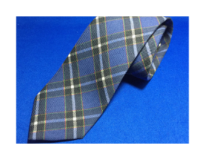 神戸タータン　ウールプリントネクタイ