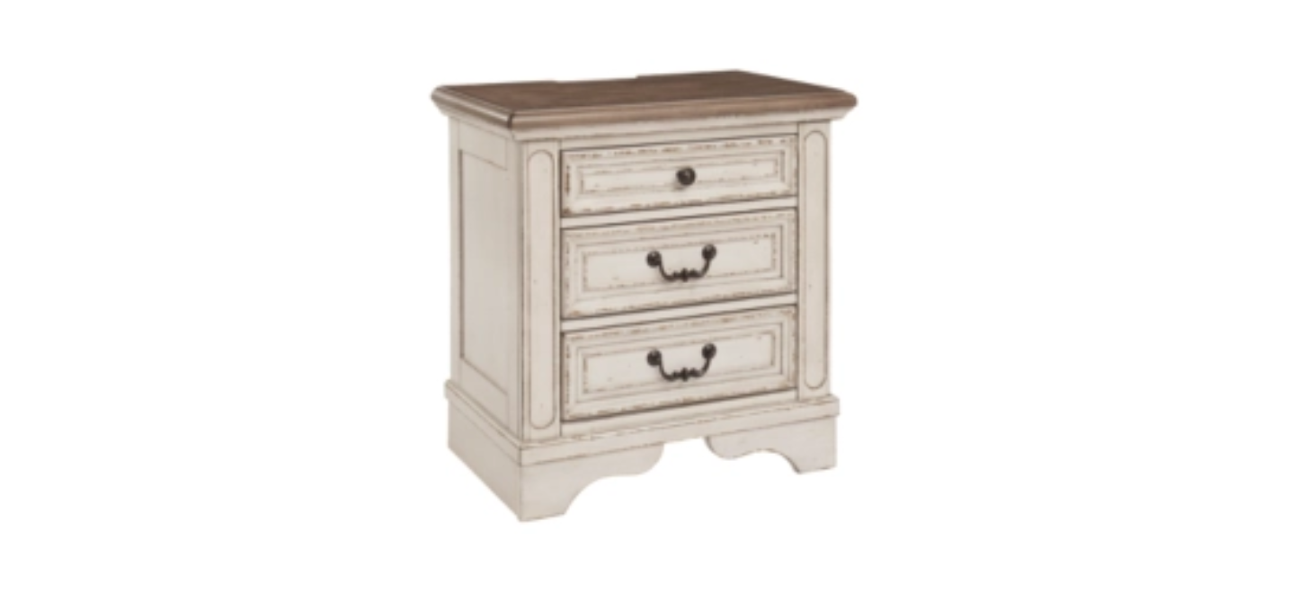 Realyn Three Drawer Night Stand 